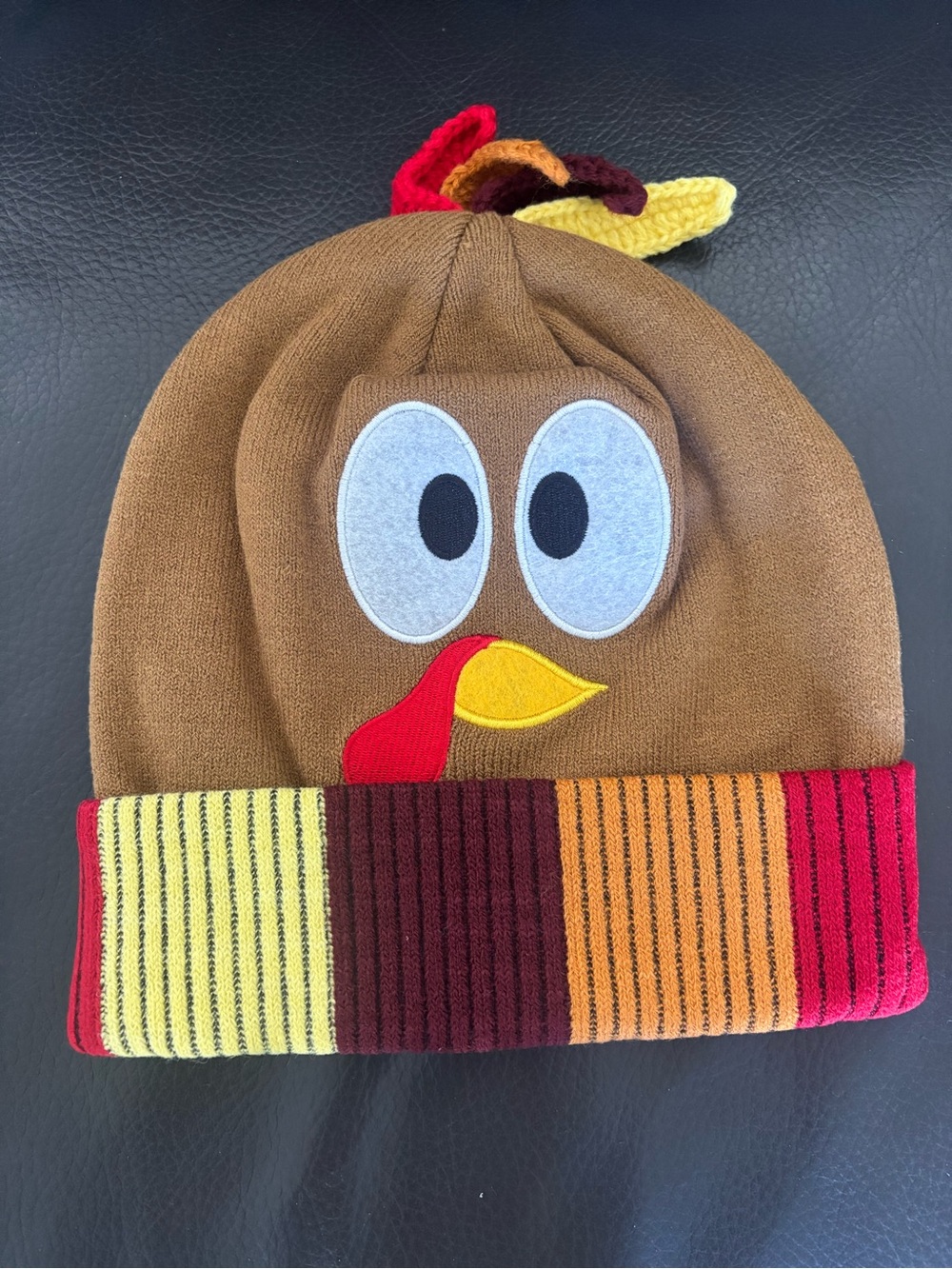 Turkey Pom-Pom Beanie Hat - pick 1 - Picture 5 of 7
